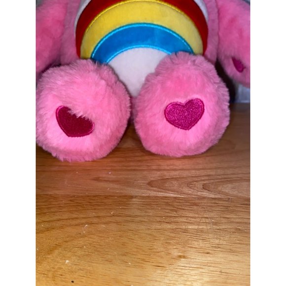 Care Bears Unlock the Magic Pink Rainbow Cheer Bear 14” Plush 2020 Toy Heart - Picture 4 of 12